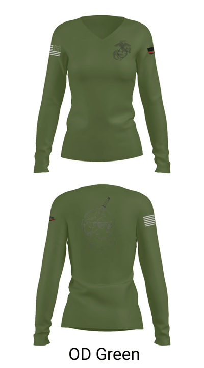 MCAS Yuma Brig 30279890 Women's Long Sleeve V-neck Shirt - 48