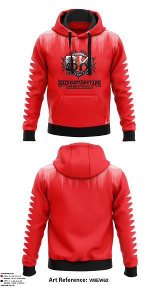 Hoodie, Backourt Mixtapes, Men's Basketball, Teamtime, Team time, sublimation, custom sports apparel, team uniforms, spirit wear, spiritwear, sports uniforms, custom shirts, team store, custom team store, fundraiser sports, apparel fundraiser
