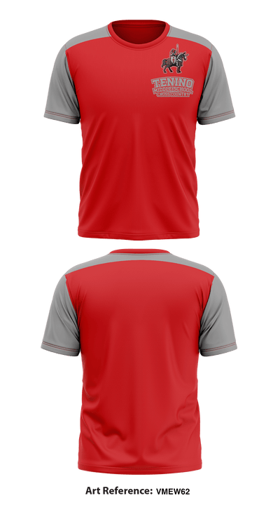 Tenino Middle School Cross Country 16389386 Short Sleeve Performance Shirt - 1