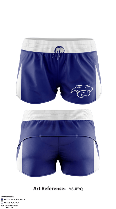 C E King High School Cheer 73392903 Track Shorts - 1