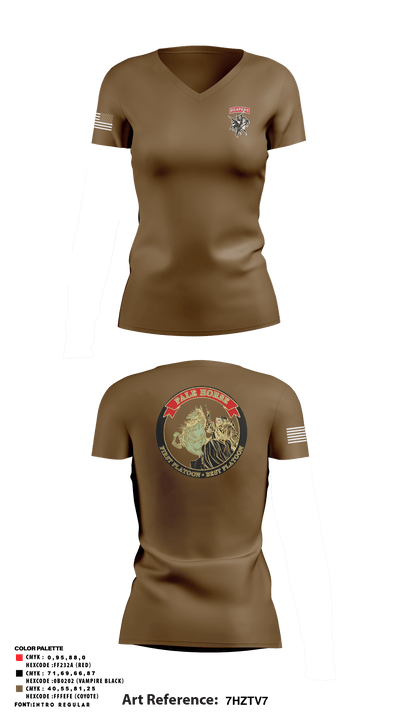 Pale Horse 72886265 Women's Short Sleeve V-neck Shirt - 19
