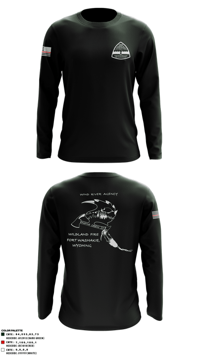 Wind River Agency Fire & Forestry 75939115 Long Sleeve Performance Shirt - 1