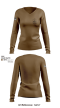 6th Maintenance Squadron 29642778 Women's Long Sleeve V-neck Shirt - 2