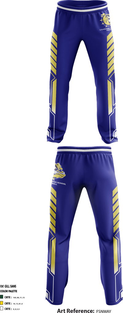 C D Hylton High School Football 65494707 Sweatpants - 1