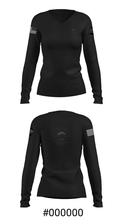 435 ALCS 64373695 Women's Long Sleeve V-neck Shirt - 39