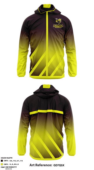 Windbreaker, Alameda High School Soccer, Men's Soccer, Teamtime, Team time, sublimation, custom sports apparel, team uniforms, spirit wear, spiritwear, sports uniforms, custom shirts, team store, custom team store, fundraiser sports, apparel fundraiser
