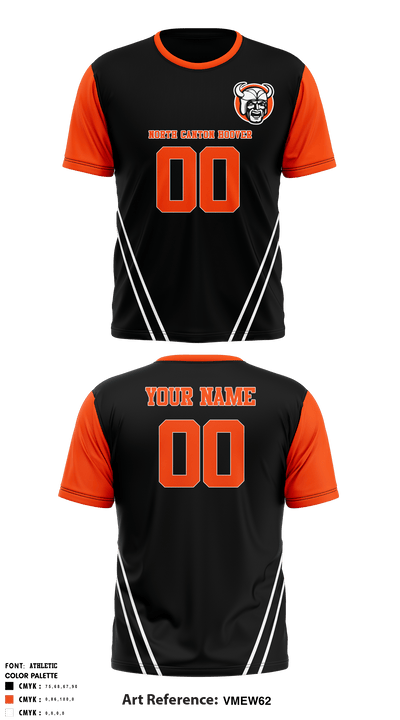 North Canton Hoover Football 75864683 Short Sleeve Performance Shirt - 2