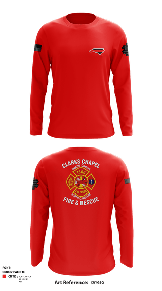 Long Sleeve Performance Shirt, Clarks Chapel Fire & Rescue, Fire Department, Teamtime, Team time, sublimation, custom sports apparel, team uniforms, spirit wear, spiritwear, sports uniforms, custom shirts, team store, custom team store, fundraiser sports, apparel fundraiser