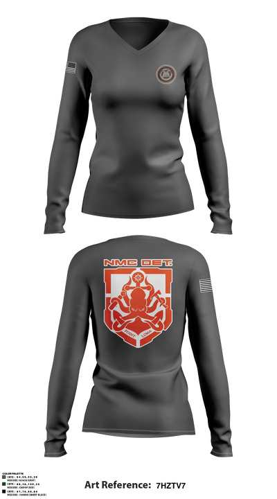 Ballast Point Arsenal 42030988 Women's Long Sleeve V-neck Shirt - 1
