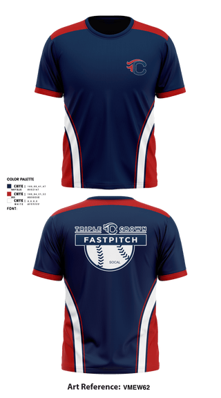 Short Sleeve Performance Shirt, Triple Crown Fastpitch, Baseball, Teamtime, Team time, sublimation, custom sports apparel, team uniforms, spirit wear, spiritwear, sports uniforms, custom shirts, team store, custom team store, fundraiser sports, apparel fundraiser