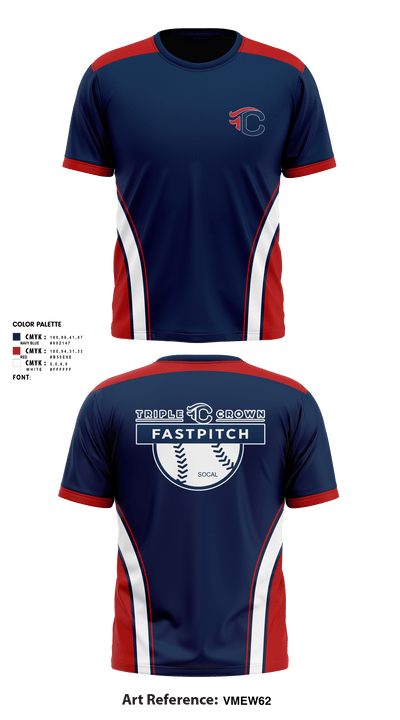 Triple Crown Fastpitch 32182814 Short Sleeve Performance Shirt - 1
