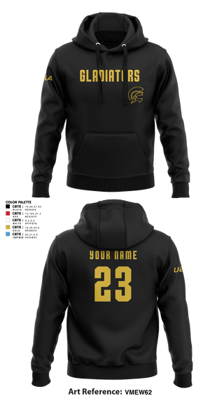 Hoodie, Gladiator Gold, Baseball, Teamtime, Team time, sublimation, custom sports apparel, team uniforms, spirit wear, spiritwear, sports uniforms, custom shirts, team store, custom team store, fundraiser sports, apparel fundraiser