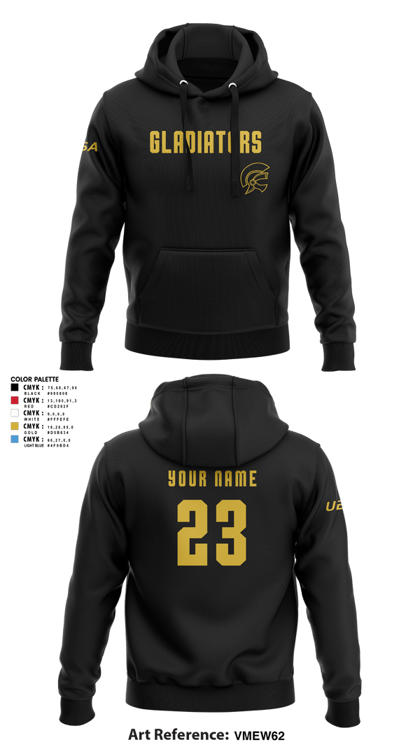 Hoodie, Gladiator Gold, Baseball, Teamtime, Team time, sublimation, custom sports apparel, team uniforms, spirit wear, spiritwear, sports uniforms, custom shirts, team store, custom team store, fundraiser sports, apparel fundraiser