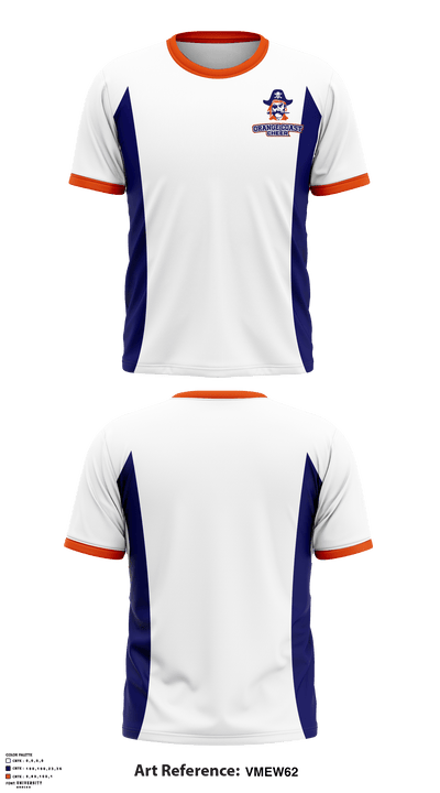 Orange Coast College Cheer 35245430 Short Sleeve Performance Shirt - 2