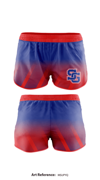 Track Shorts, San Gabriel High School Soccer, Women's Soccer, Teamtime, Team time, sublimation, custom sports apparel, team uniforms, spirit wear, spiritwear, sports uniforms, custom shirts, team store, custom team store, fundraiser sports, apparel fundraiser