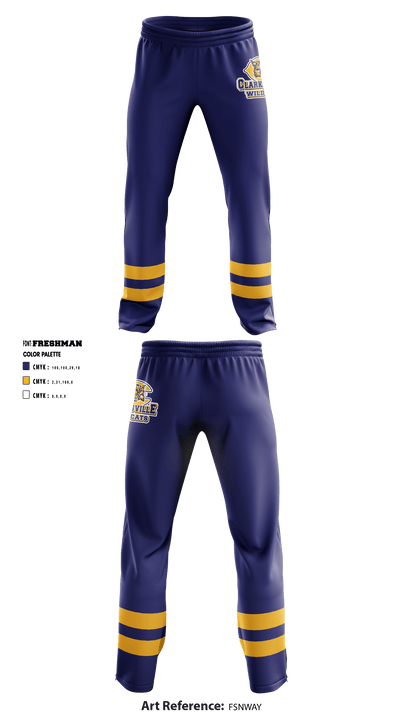 Clarksville High School Volleyball 17780455 Sweatpants - 1