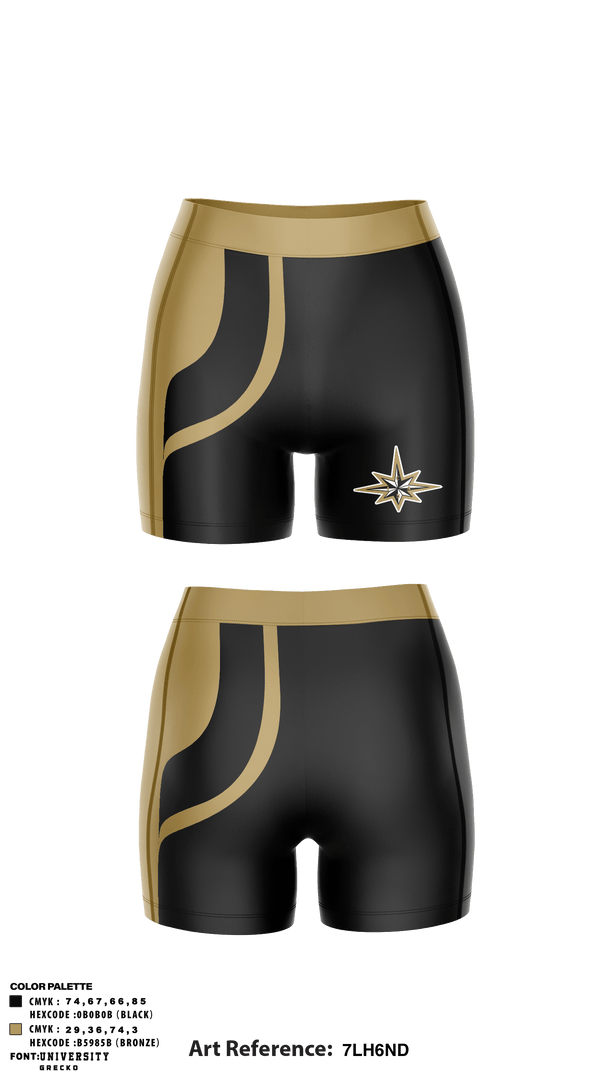 Women's Compression Shorts, C.A.N.I Athletics Track & Field, Track & Field, Teamtime, Team time, sublimation, custom sports apparel, team uniforms, spirit wear, spiritwear, sports uniforms, custom shirts, team store, custom team store, fundraiser sports, apparel fundraiser