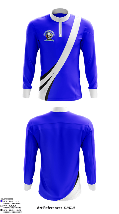Padonia international elementary school 33742354 Quarter Zip Jacket - 1