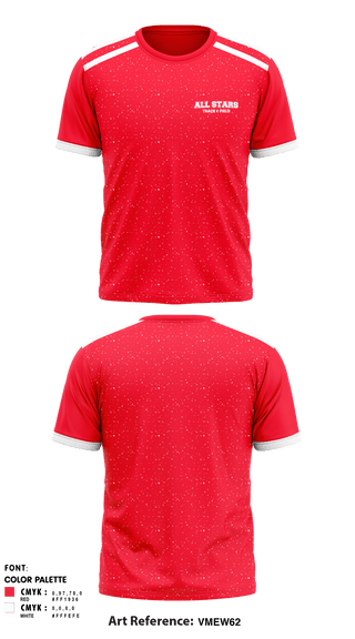 Short Sleeve Performance Shirt, All Stars, Track & Field, Teamtime, Team time, sublimation, custom sports apparel, team uniforms, spirit wear, spiritwear, sports uniforms, custom shirts, team store, custom team store, fundraiser sports, apparel fundraiser
