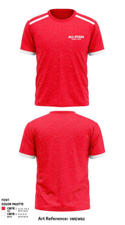 All Stars 5597088 Short Sleeve Performance Shirt - 1