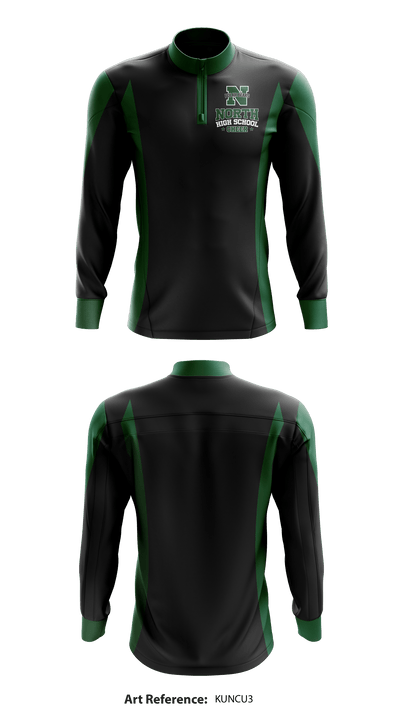 North High School Cheer 76587245 Quarter Zip Jacket - 1
