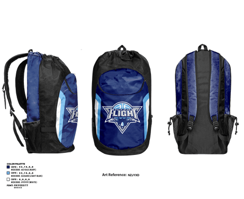 Gear Bag, Palo Alto Flight, Men's Basketball, Teamtime, Team time, sublimation, custom sports apparel, team uniforms, spirit wear, spiritwear, sports uniforms, custom shirts, team store, custom team store, fundraiser sports, apparel fundraiser