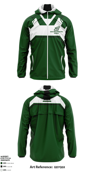 Cedar Park Timberwolves 13556335 Windbreaker - 1