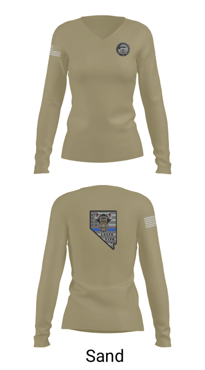 US Federal Air Marshals 31375832 Women's Long Sleeve V-neck Shirt - 24