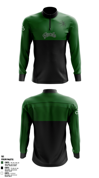 Dublin Coffman Shamrocks Basketball 18350899 Quarter Zip Jacket - 4