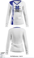 McCallum High School women's volleyball 71374557 Women's Long Sleeve V-neck Shirt - 2