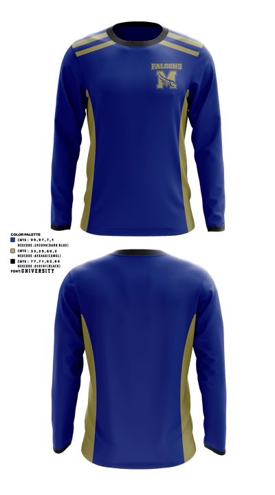 Falcons 39568388 Long Sleeve Performance Shirt - 1