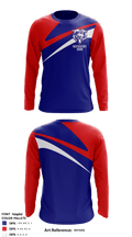 West Beaumont Bruins Intermediate Football League 61782474 Long Sleeve Performance Shirt - 1