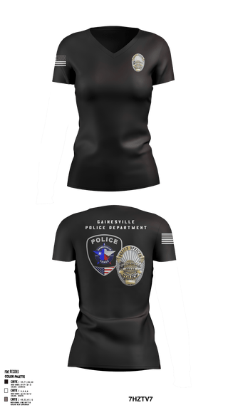 Women's Short Sleeve Vneck Shirt, , Police, Teamtime, Team time, sublimation, custom sports apparel, team uniforms, spirit wear, spiritwear, sports uniforms, custom shirts, team store, custom team store, fundraiser sports, apparel fundraiser