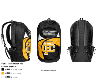 Gear Bag, Floyd County High School Basketball, Men's Basketball, Teamtime, Team time, sublimation, custom sports apparel, team uniforms, spirit wear, spiritwear, sports uniforms, custom shirts, team store, custom team store, fundraiser sports, apparel fundraiser