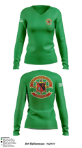CLB-26 4251993 Women's Long Sleeve V-neck Shirt - 1