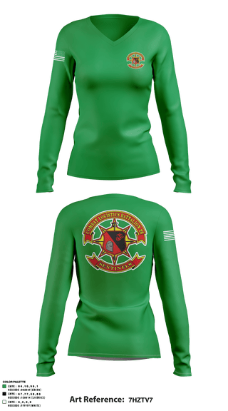 Women's Long Sleeve Vneck Shirt, , Navy, Teamtime, Team time, sublimation, custom sports apparel, team uniforms, spirit wear, spiritwear, sports uniforms, custom shirts, team store, custom team store, fundraiser sports, apparel fundraiser