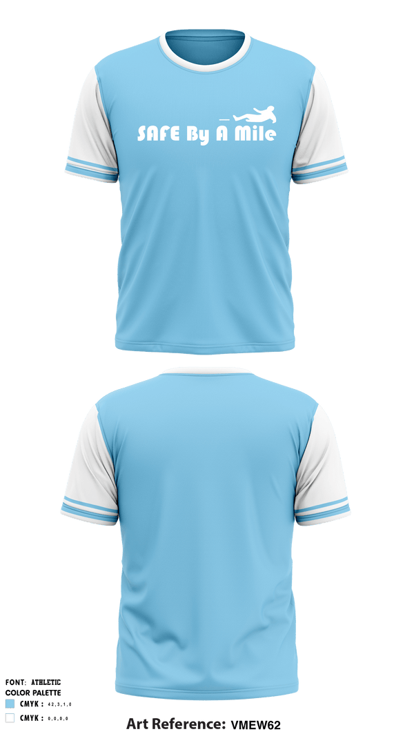 Short Sleeve Performance Shirt, SAFE BY A MILE, Men's Basketball, Teamtime, Team time, sublimation, custom sports apparel, team uniforms, spirit wear, spiritwear, sports uniforms, custom shirts, team store, custom team store, fundraiser sports, apparel fundraiser