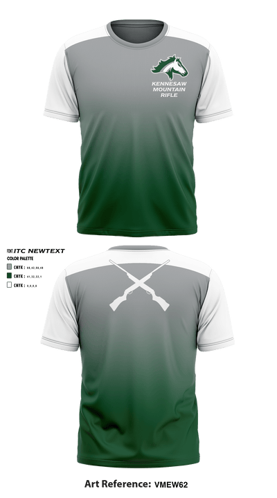 Kennesaw Mountain High School Rifle 15129938 Short Sleeve Performance Shirt - 1