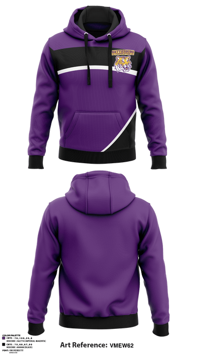 Hattiesburg High School Powerlifting 97684171 Hoodie - 3