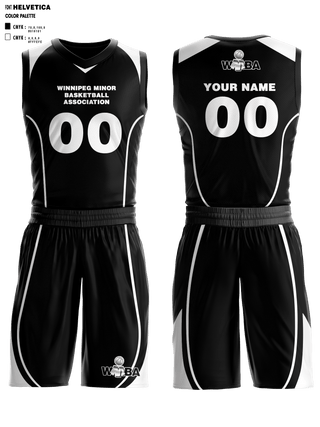 Basketball Uniform, Winnipeg Minor Basketball Association, Men's Basketball, Teamtime, Team time, sublimation, custom sports apparel, team uniforms, spirit wear, spiritwear, sports uniforms, custom shirts, team store, custom team store, fundraiser sports, apparel fundraiser