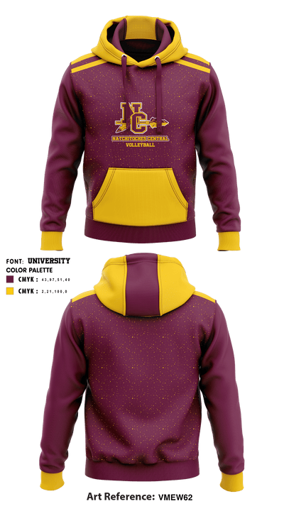 Natchitoches Central High School Volleyball 45412606 Hoodie - 1