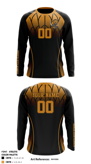 Long Sleeve Performance Shirt, Turner High School Volleyball, Men's Volleyball, Teamtime, Team time, sublimation, custom sports apparel, team uniforms, spirit wear, spiritwear, sports uniforms, custom shirts, team store, custom team store, fundraiser sports, apparel fundraiser