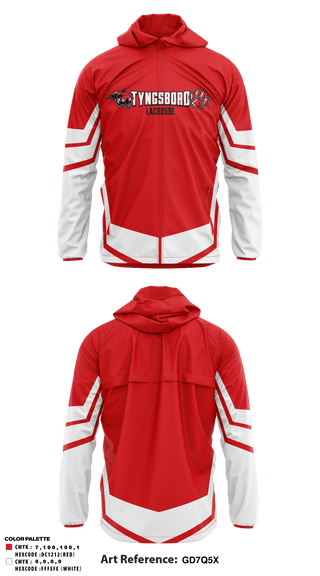 Windbreaker, Tyngsboro Youth Lacrosse, Men's Lacrosse, Teamtime, Team time, sublimation, custom sports apparel, team uniforms, spirit wear, spiritwear, sports uniforms, custom shirts, team store, custom team store, fundraiser sports, apparel fundraiser