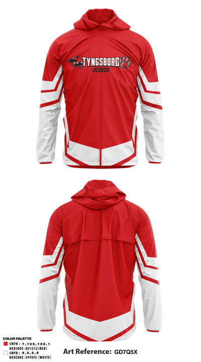 Tyngsboro Youth Lacrosse 28743938 Windbreaker - 5