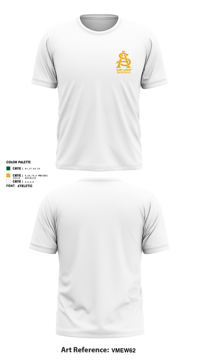Saint Albert High School Baseball 33375339 Short Sleeve Performance Shirt - 4
