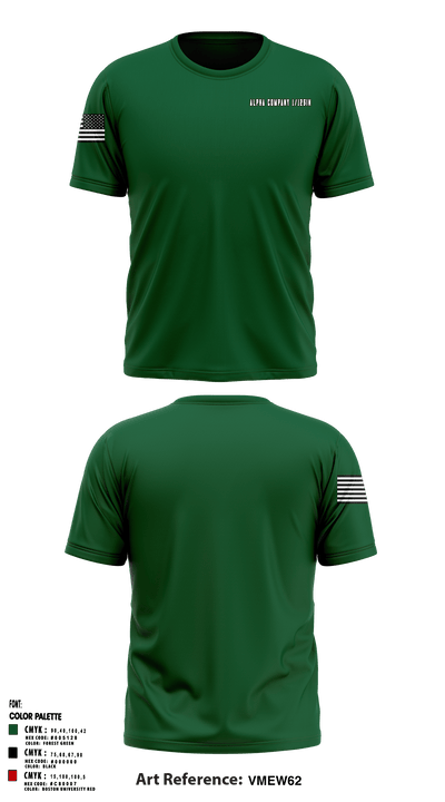 Alpha Company 1/125IN 63126132 Short Sleeve Performance Shirt - 1