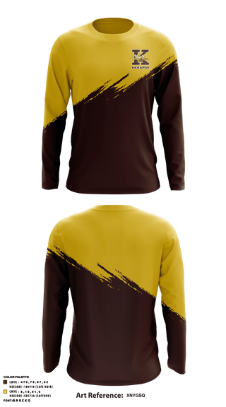 Long Sleeve Performance Shirt, Kickapoo High School E-Sports, E-Sports, Teamtime, Team time, sublimation, custom sports apparel, team uniforms, spirit wear, spiritwear, sports uniforms, custom shirts, team store, custom team store, fundraiser sports, apparel fundraiser