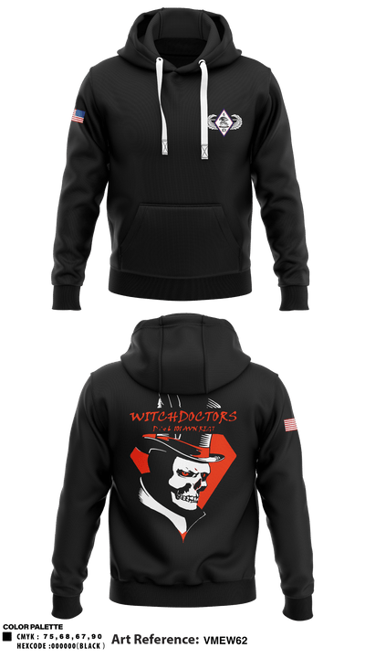 D co 6-101 AVN REGT 1442512 Hoodie - 1