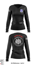 Bravo, 305th MI BN 32687381 Women's Long Sleeve V-neck Shirt - 2