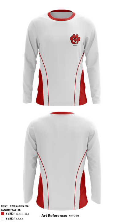 Colleyville Heritage High School Cheer 64869886 Long Sleeve Performance Shirt - 4